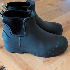 Ugg Brand Black Ankle Rain Boots